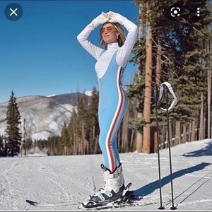 Cordova Aspen sky blue one piece bib - worn twice (never for skiing)